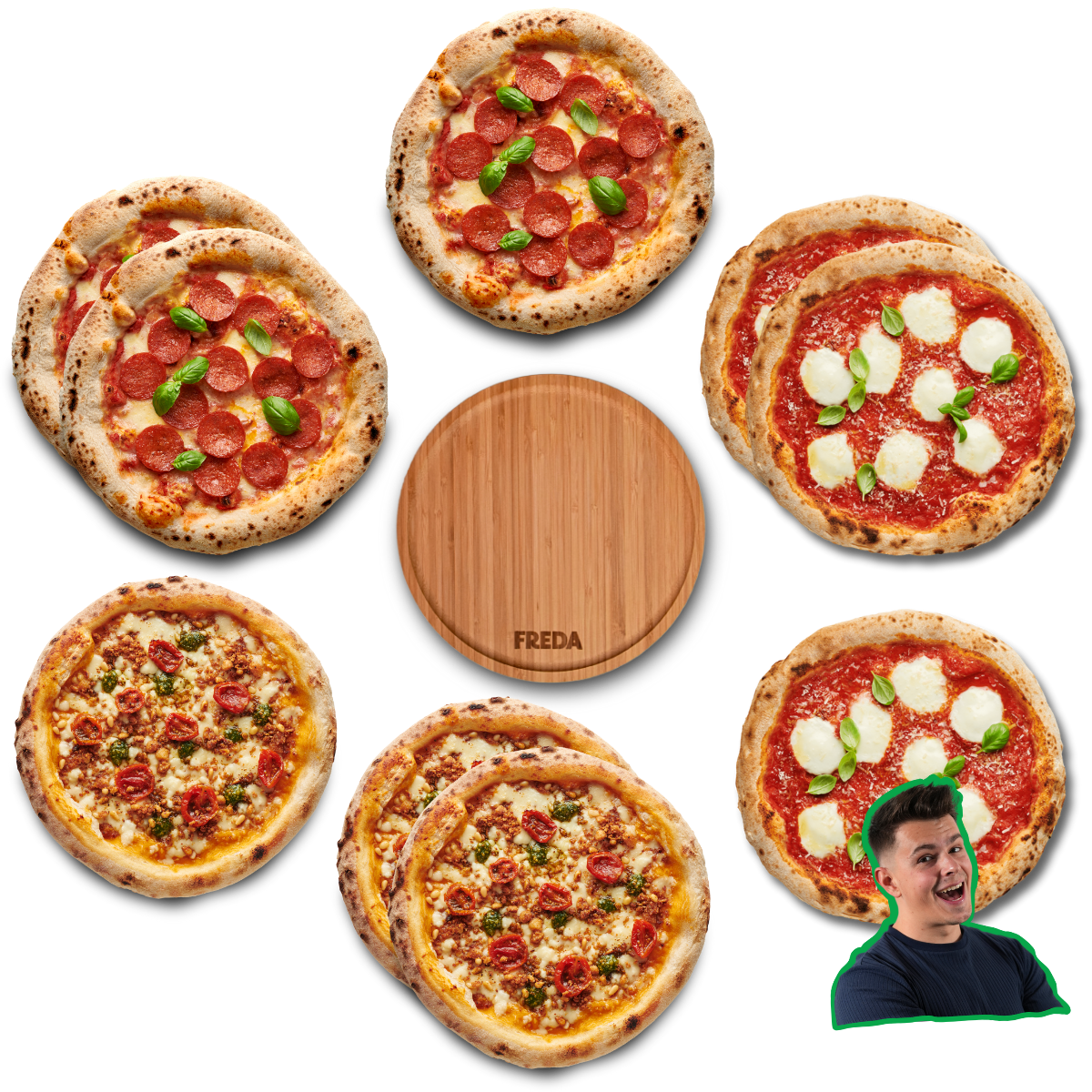 Teichners Mix + gratis Pizzateller (9er Bundle)