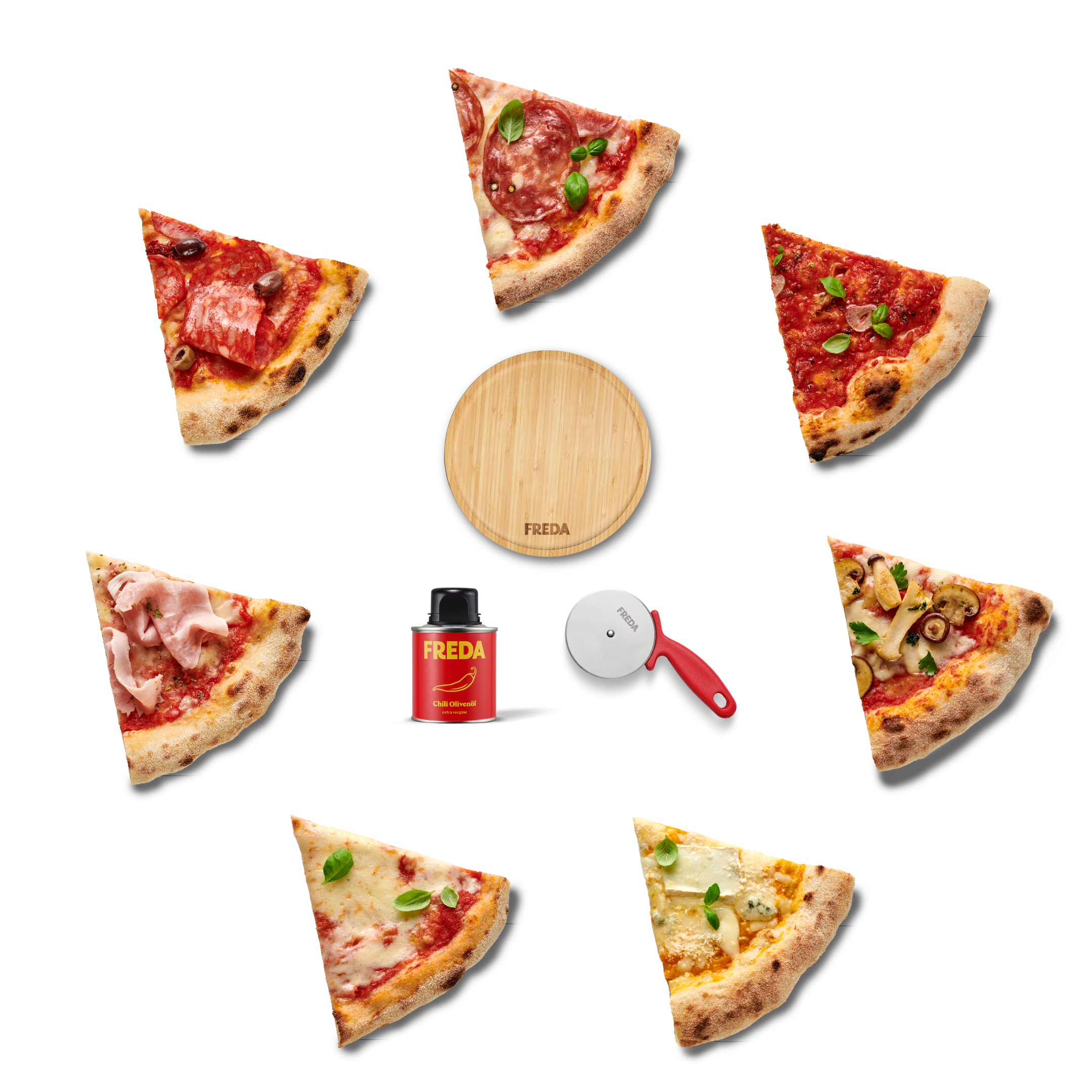 Pizza Master Set + gratis Pizzaroller (10er Bundle)