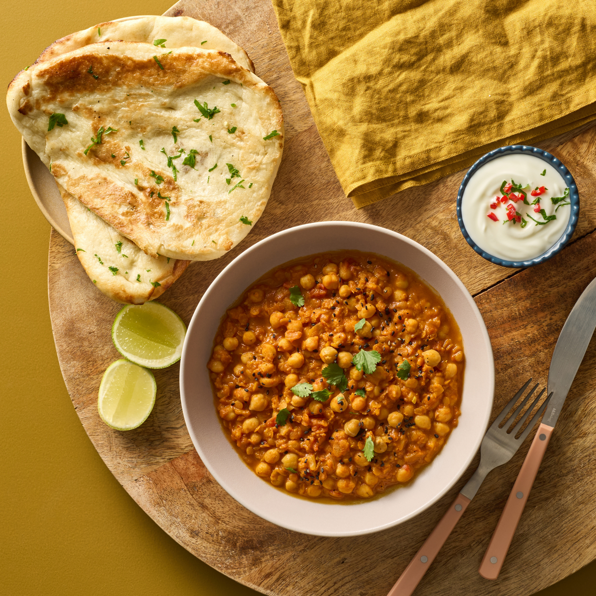 Curry mit Naan