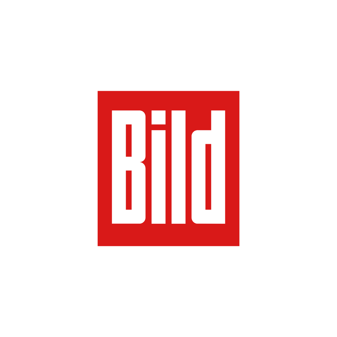 Logo mit dem Wort "Bild" in weiß auf rotem Hintergrund.