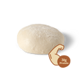 Ein Teigballen mit einem Symbol für einen starken Arm und der Aufschrift "31g Protein" daneben.