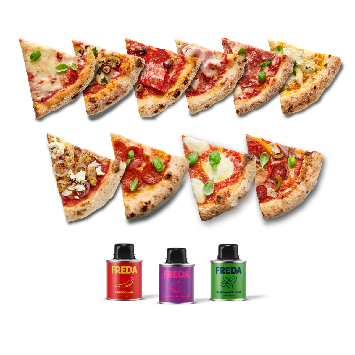 Welcome Offer + gratis Chili-, Basilikum- und Knoblauchöl (13er Bundle)